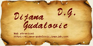 Dijana Gudalović vizit kartica